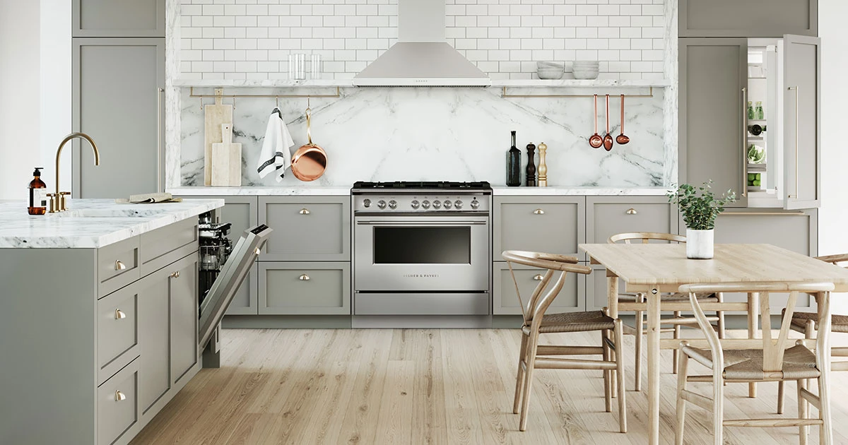 Fisher & Paykel transitional kitchen with integrated refrigeration