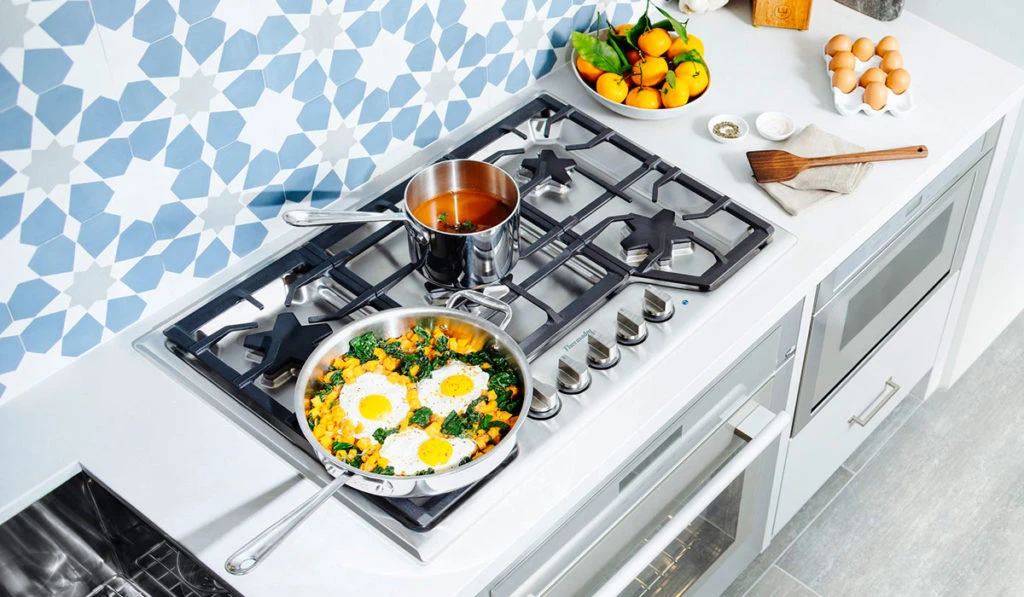 Thermador gas cooktop