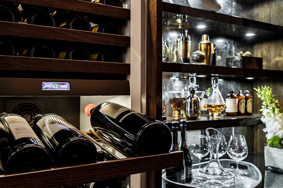 Sub-Zero wine storage