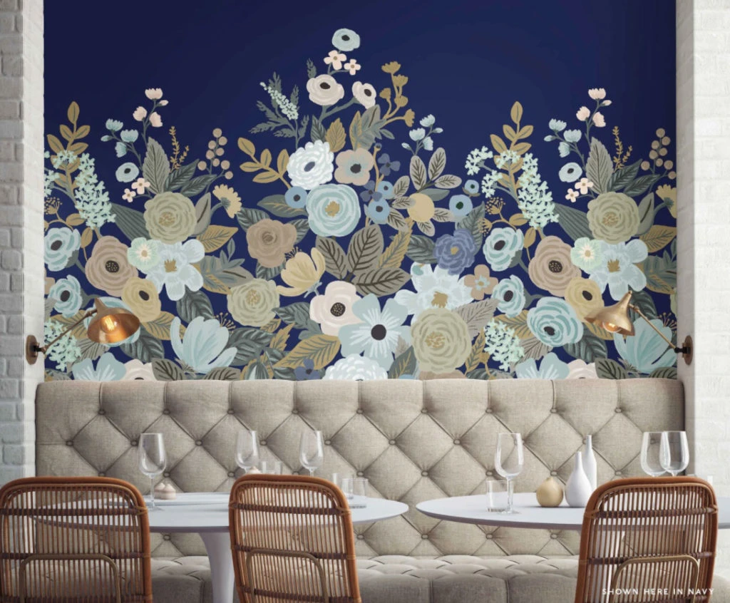 Garden Party mural from Rifle Paper Co. and York Wallcoverings