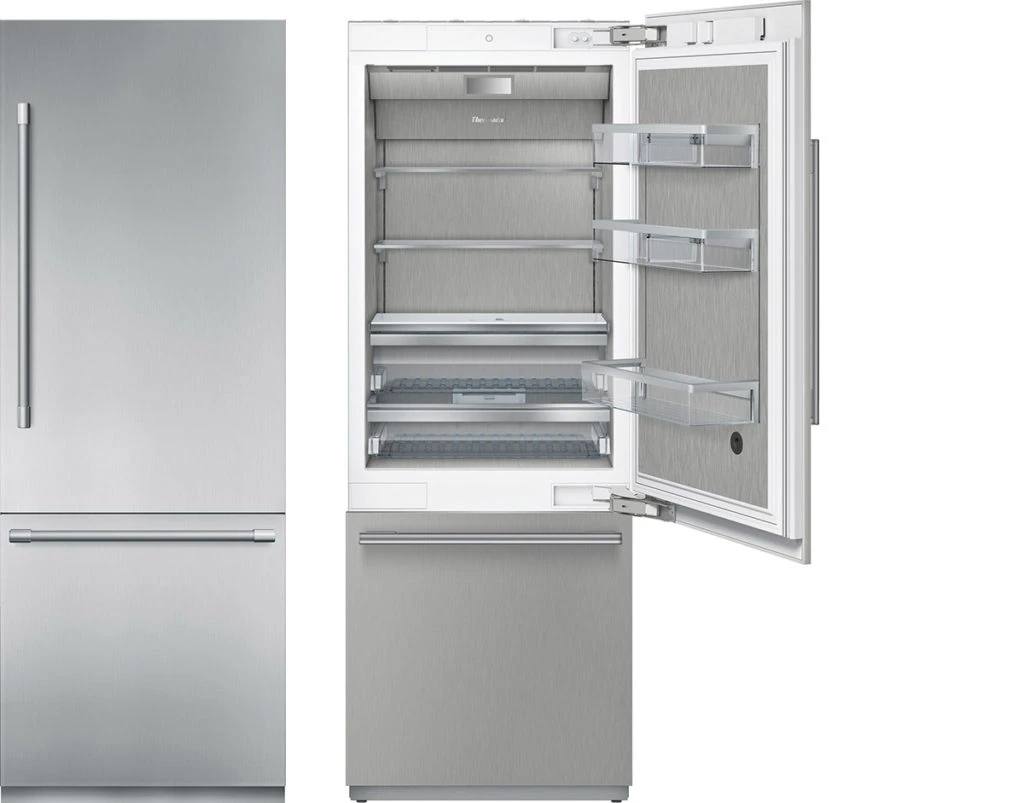 Thermador Freedom Stainless Steel Built-In Bottom Freezer Refrigerator