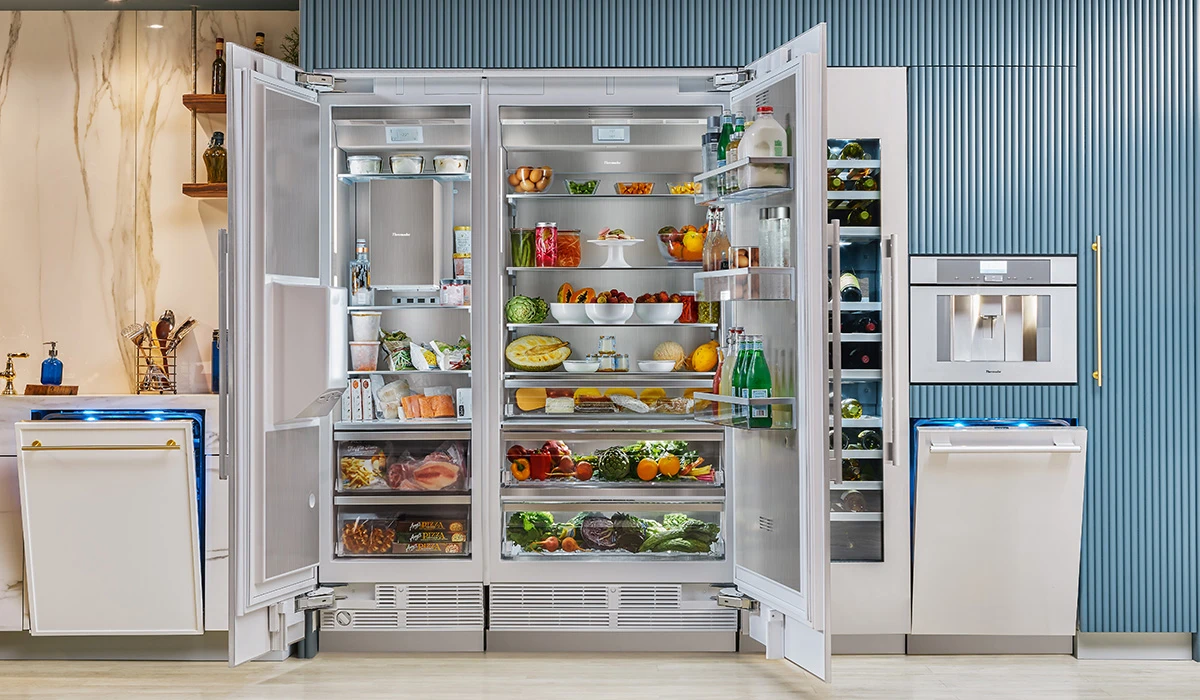 open Thermador refrigerator
